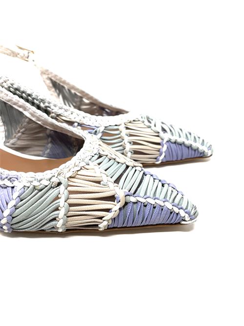 Slingback donna intrecciata IL LACCIO | N1008INTRECCIOMULTIWHITEGREY